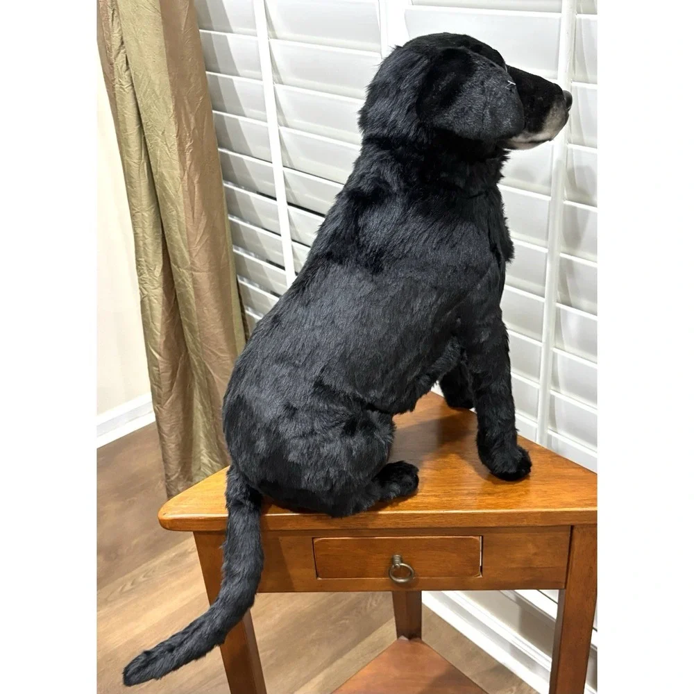 Cuddle Clones Custom Black Labrador Retriever Realistic Plush Stuffed Animal Dog